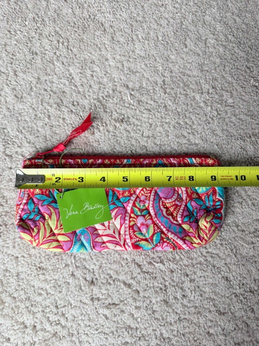 Vera Bradley Paisley in Paradise Brush & Pencil Makeup Bag NWT - Picture 7 of 8